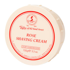 Taylor of Old Bond Street Rose Shaving Cream Bowl, 150g 150g Bowl Shaving Cream