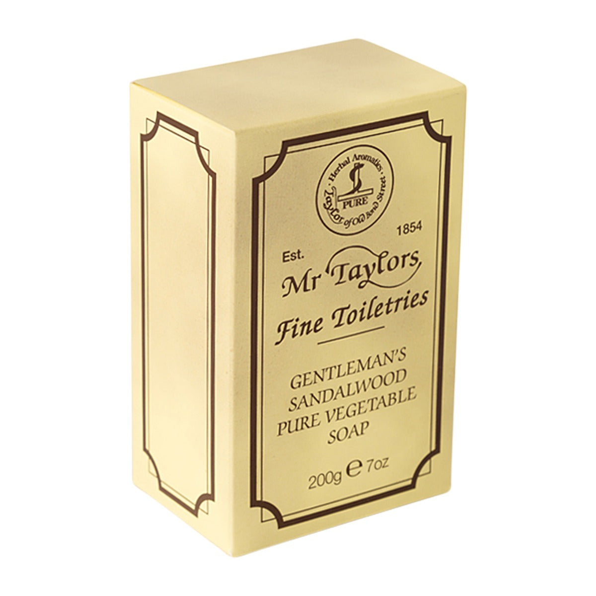 Taylor of Old Bond Street Sandalwood Gentleman's Bath Soap, 200g Bar Soap